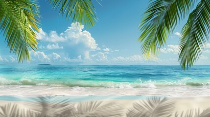 Tropical Beach Paradise View