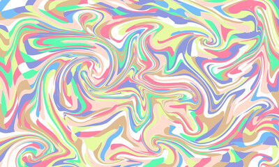 Obraz premium flat hand drawn vivid colored groovy background