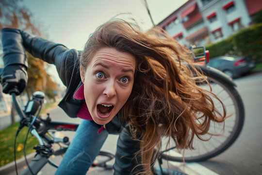 Bicycle Accident Caused by Woman