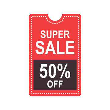 super sale 50%  badge rectangle form best price best deal discount big offer cheap price set