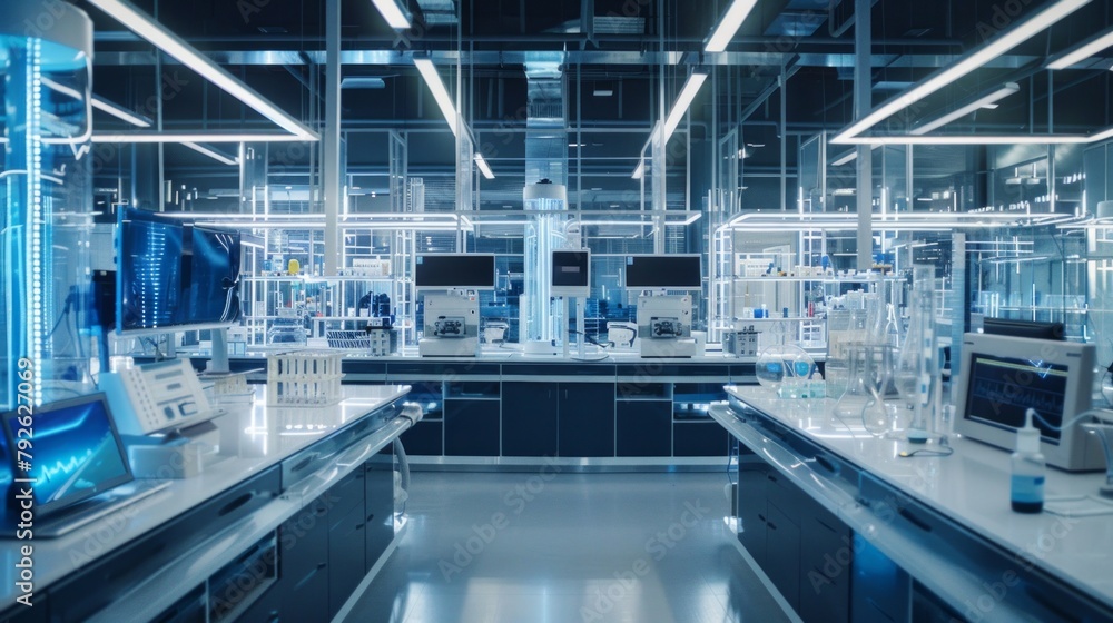 Poster automated drug design lab with ai-driven equipment