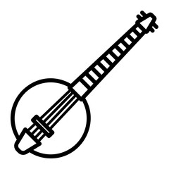 Naklejka premium banjo icon