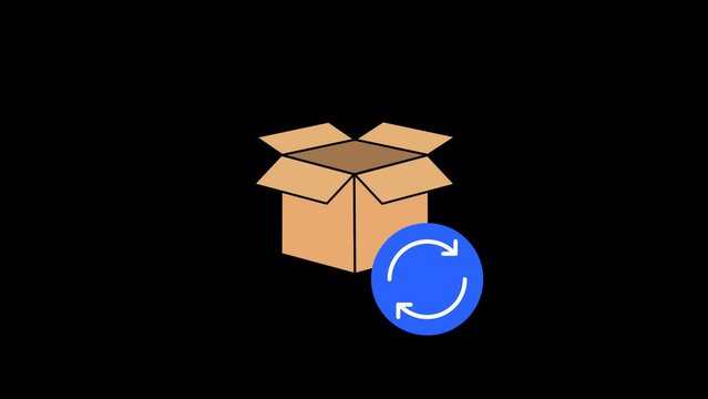 Sync Delivery address Animation with transparent background 