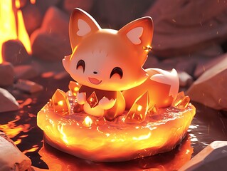Cute fox character