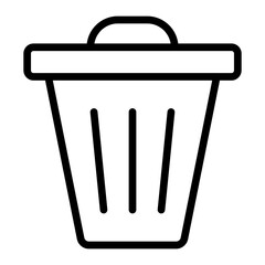 Delete Vector Line Icon Design