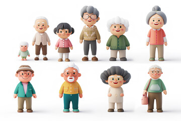 可愛い高齢者たち-2（3D）
