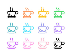 Editable a cup of hot coffee vector icon. Cafe, coffee shop, restaurant, drink, beverages. Part of a big icon set family. Perfect for web and app interfaces, presentations, infographics, etc