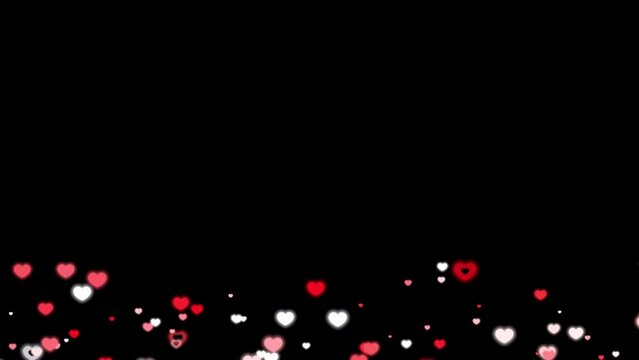 Hearts jumping black screen effect