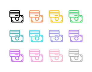 Editable payment methods, card, cash vector icon. Part of a big icon set family. Perfect for web and app interfaces, presentations, infographics, etc