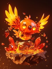 Cute phoenix character
