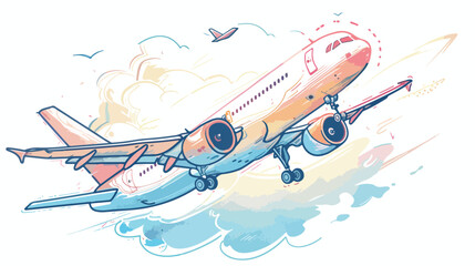 Obraz na płótnie Canvas The concept of closing airspace for civil aircraft an