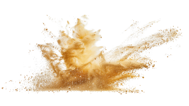 Flying sand transparent background PNG