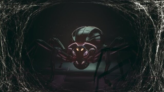 scary halloween spider