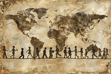International Day of the World's Indigenous Peoples background illustration