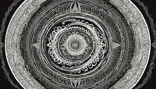 Mandala patterns with intricate circular designs a upscaled_4