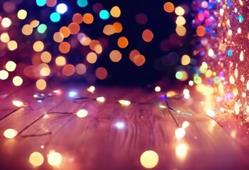 'sparkle lights Colorful confetti background. glowing christmas technology. glitter bokeh...
