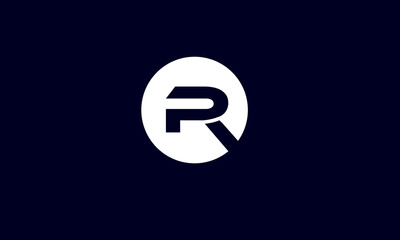 R logo Minimalist Modern Circle 