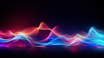 Abstract digital waves pulsating with energy, representing internet activity