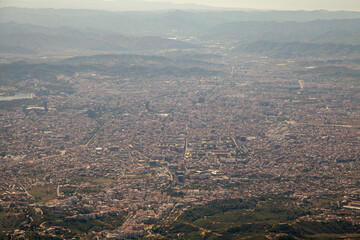 Tirana panoramic view, Dajti Mountain National Park, central Albania