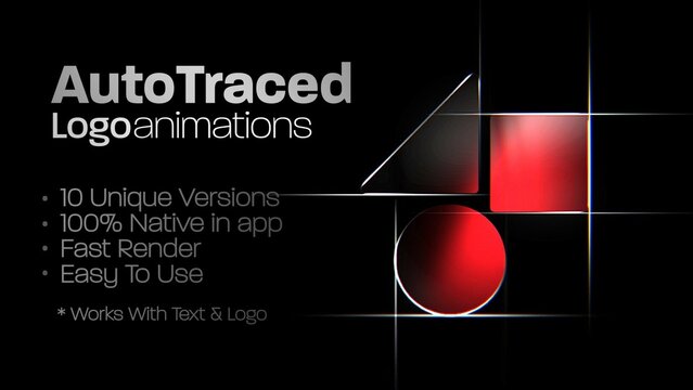 AutoTrace Shine Logo Reveal Intro Animation 