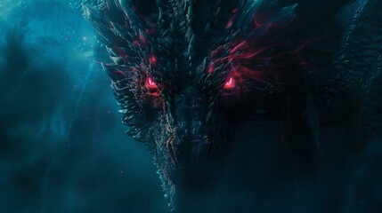 A cool dragon picture for background or wallpaper - obrazy, fototapety, plakaty