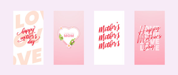 Mother's Day greeting social media story design