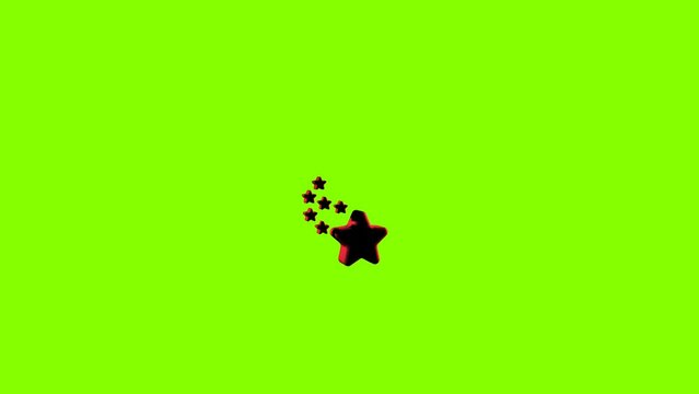 Golden star rotate animation, animated game sprite. Vector gold ui rate stars sequence frame, gui design elements yellow golden glossy assets for app user interface and score display, isolated bonus