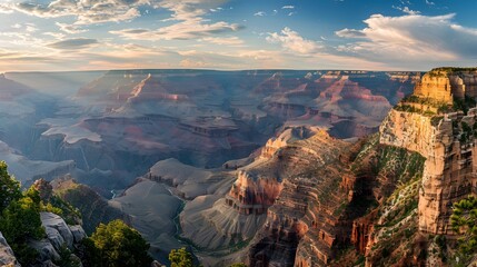  Majestic Grand Canyon Scenic View Showcasing a Vast and Colorful Landscape