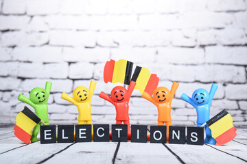 Elections vote Belgique - obrazy, fototapety, plakaty
