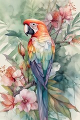 parrot on a branch