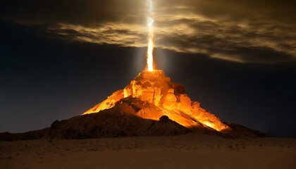 
The Pillar of Fire on Mount Horeb where Moses was in the presence of God.
The Book of Exodus