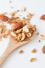 Fototapeta na wymiar The natural and healthy almond