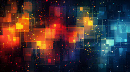 abstract colorful background with squares - 792696859