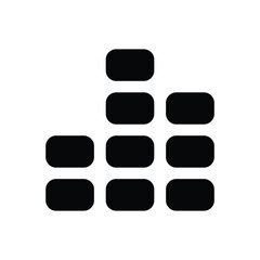 Music Bars vector icon
