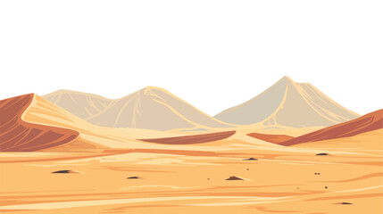 Fototapeta na wymiar Empty desert landscape background. Sand dunes