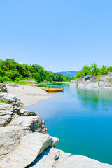 新緑の長瀞渓谷