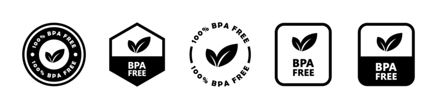 BPA free - vector signs for water bottle label.