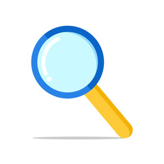 Magnifying glassicon search web glass lens Illustration vector