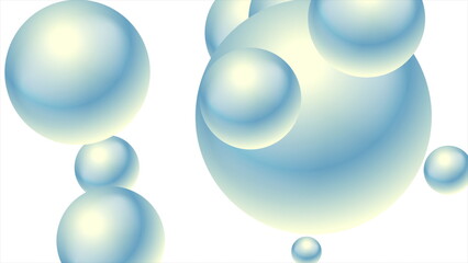 Pastel spheres abstract geometric minimal background - 792716050