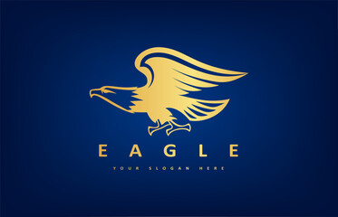 Eagle head logo bird vector. Animal design