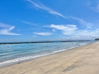 beach and sea