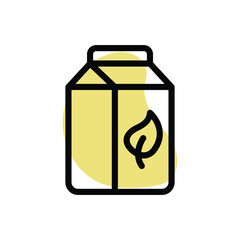 Organic Dairy vector icon