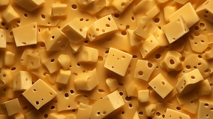 texture cheese yellow background food, dairy product natural eco. fictional computer graphics - 792723414