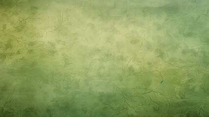 vintage green wallpaper with barely noticeable floral ornament, background with a copy space - 792723693