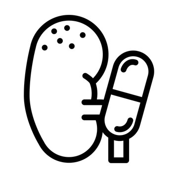 diuretics medicines pharmacy line icon vector. diuretics medicines pharmacy sign. isolated contour symbol black illustration