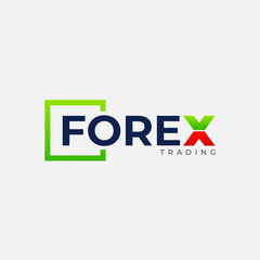 Forex Trading Logo Design template - Editable Text