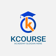 Kcourse Logo design template - Editable text