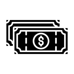 Money glyph icon