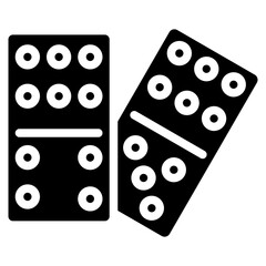 Domino Vector Icon Design Illustration
