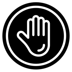 Fototapeta premium Stop Sign Vector Icon Design Illustration